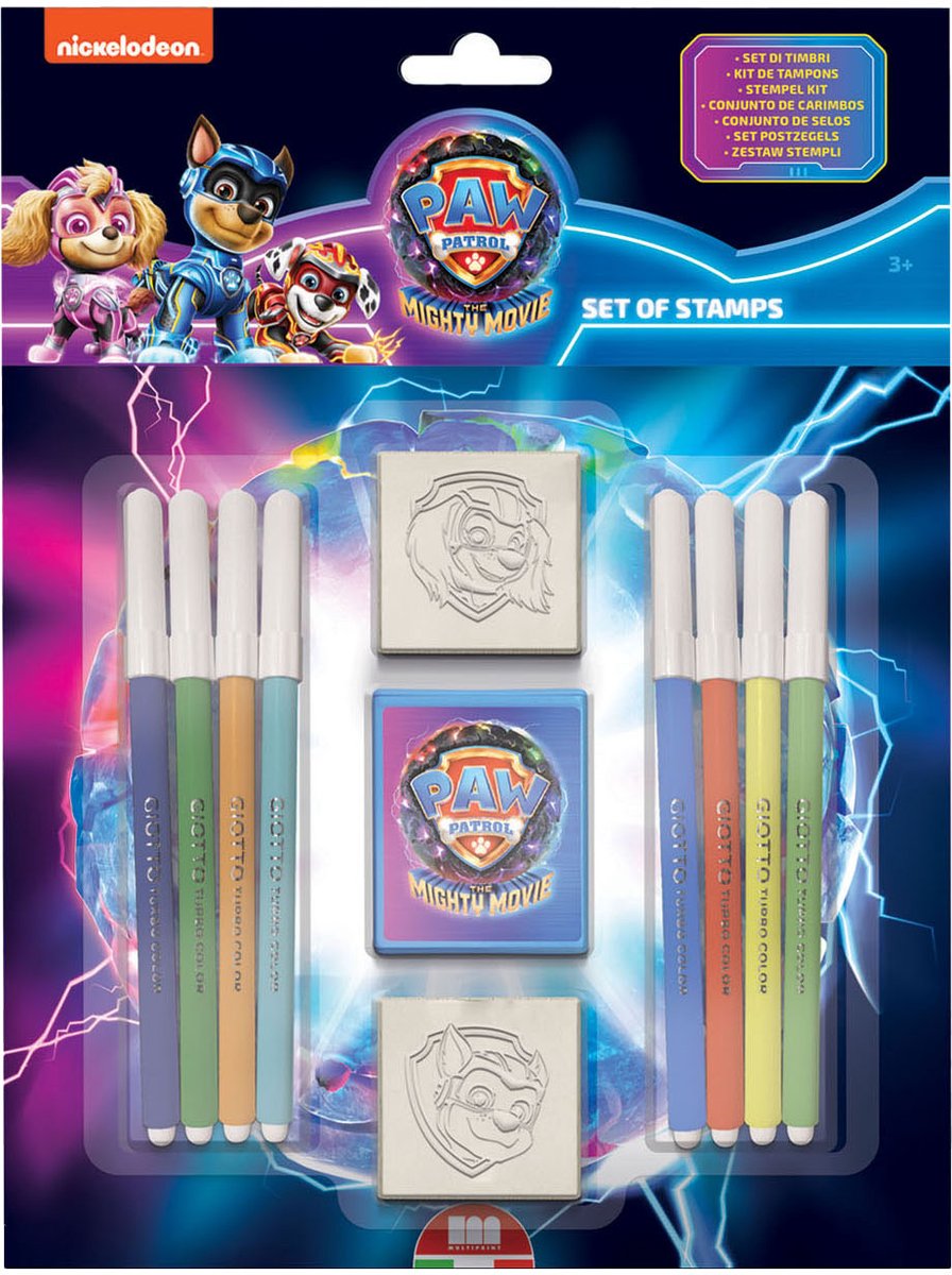 Multiprint regnbuehøjt stempelsæt, 11 stk.