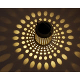 Lumineo LED solar lanterne ø12-h17cm metal varm hvid