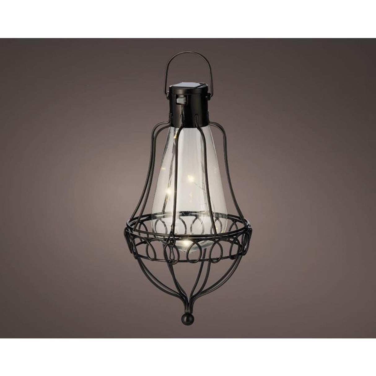 Lumineo led solar hængelampe ã˜10,8-h21cm metal varm hvid