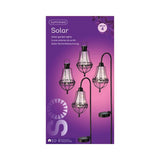 Lumineo LED solar lanterne sæt metal 4-delt