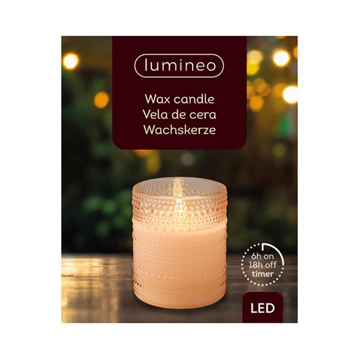 Decoris LED lys i glas ø8-h10cm