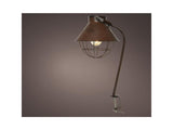Lumineo LED altanbelysning metal ø22-h47,5cm på batteri med 6 timers timer brun