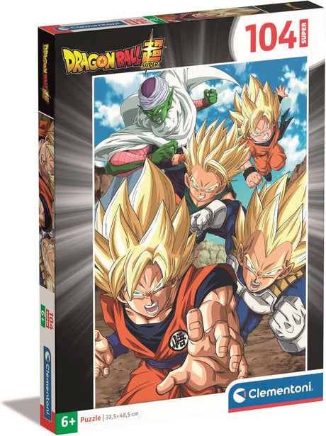 Clementoni - puslespil - 104 brikker - dragonball - børnepuslespil - fra 6 år