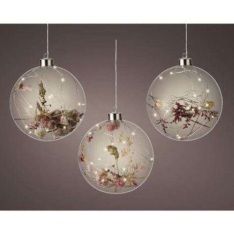 Lumineo LED pære med blomster ø14cm 15LED