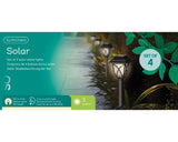 Lumineo solar stake lys l10-b10-h33cm sæt med 4 sorte