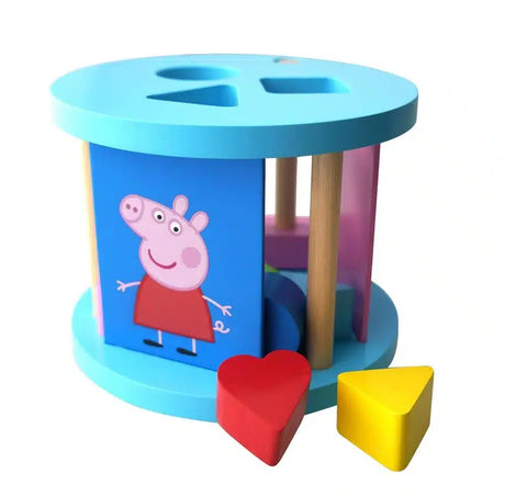 Barbo legetøj peppa gris træ sorteringsboks - småbørn - baby