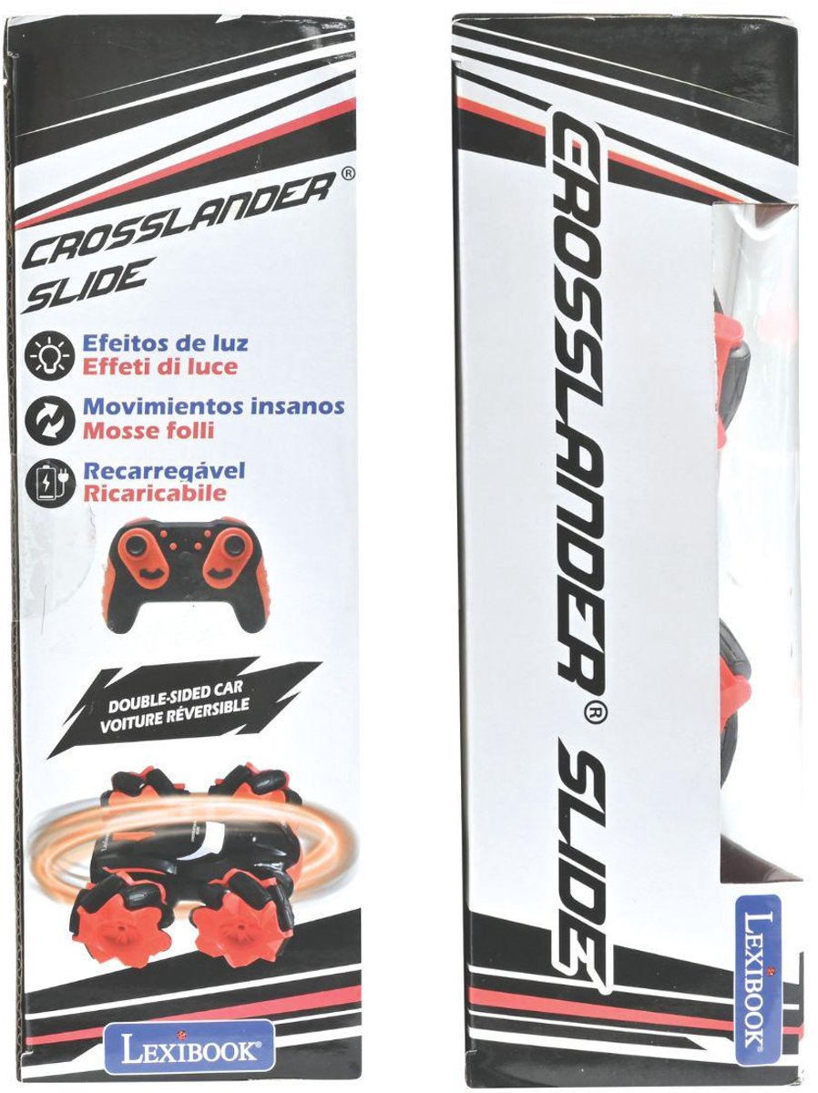 Lexibook crosslander®-slide, dobbeltsidet 360° rotation med lyseffekter.