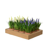 Decoris kunstige plantedruer i potte ø11xh26cm 2 assorteret