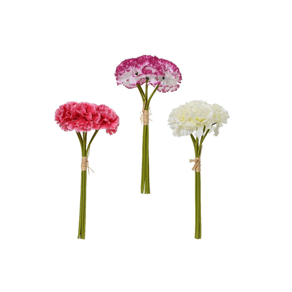 Decoris kunstig buket med blomster ø16xh31cm
