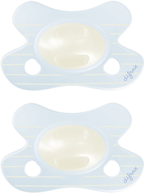 Difrax fopspeen natural - newborn - blauw - 2 stuks
