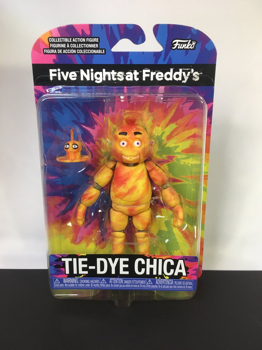 Funko five nights at freddy?'s - actionfigur tiedye chica 13 cm samlerfigur - multifarvet