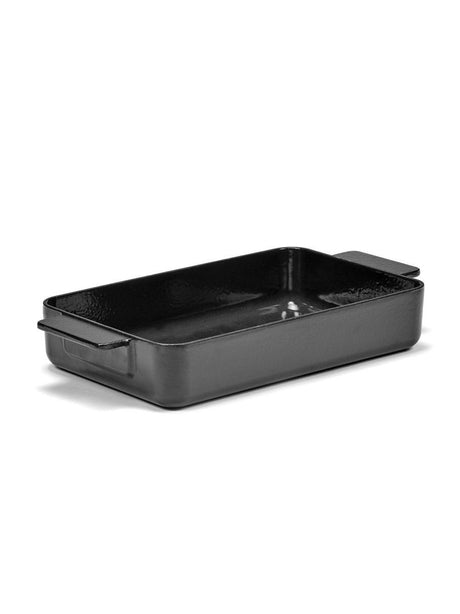 Serax - sergio herman - overflade - ovnfad l - sort - l 38,5 cm - 4,85 kg
