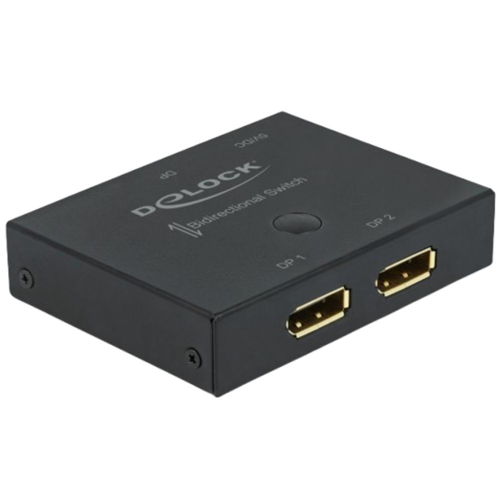 Delock display port switch, tovejs, 8k 30 hz.