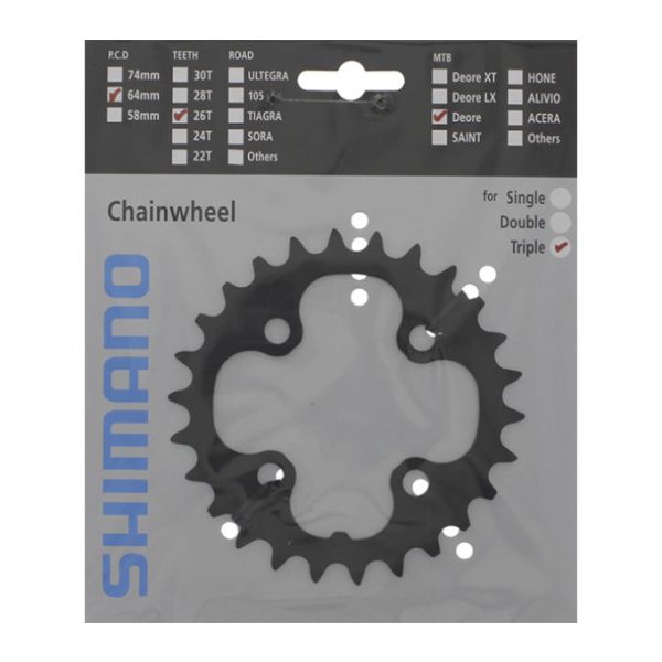 Shimano Chain Top Deore 10V 26T Y1LD26000 M610 Sort