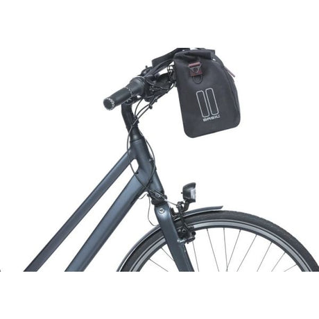 Basil cykelhåndtaske city mik 8 - 11 liter 19 x 30 x 26 cm - sort