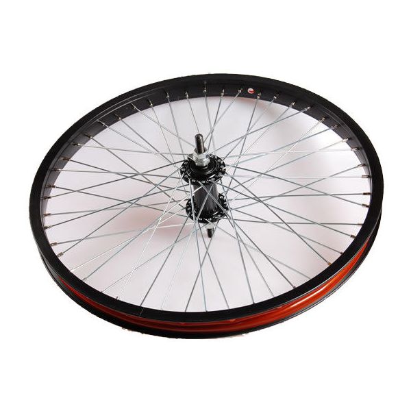Forhjul 20 x 1,75 freestyle aluminium 48 spaaks - sort