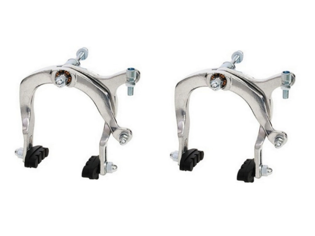 Amk cantilever bremsesæt aluminium for og bag 53-71 mm sølv