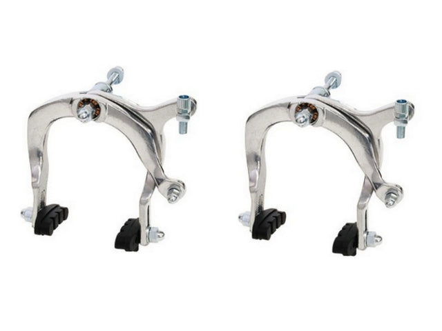 Amk cantilever bremsesæt aluminium for og bag 53-71 mm sølv