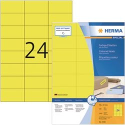 Merkloos sans marque herma printeretiketten labels yellow 70x37 superprint 2400 pcs.