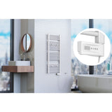 Eisl badeværelsesradiator med timer 120x50x15 cm hvid