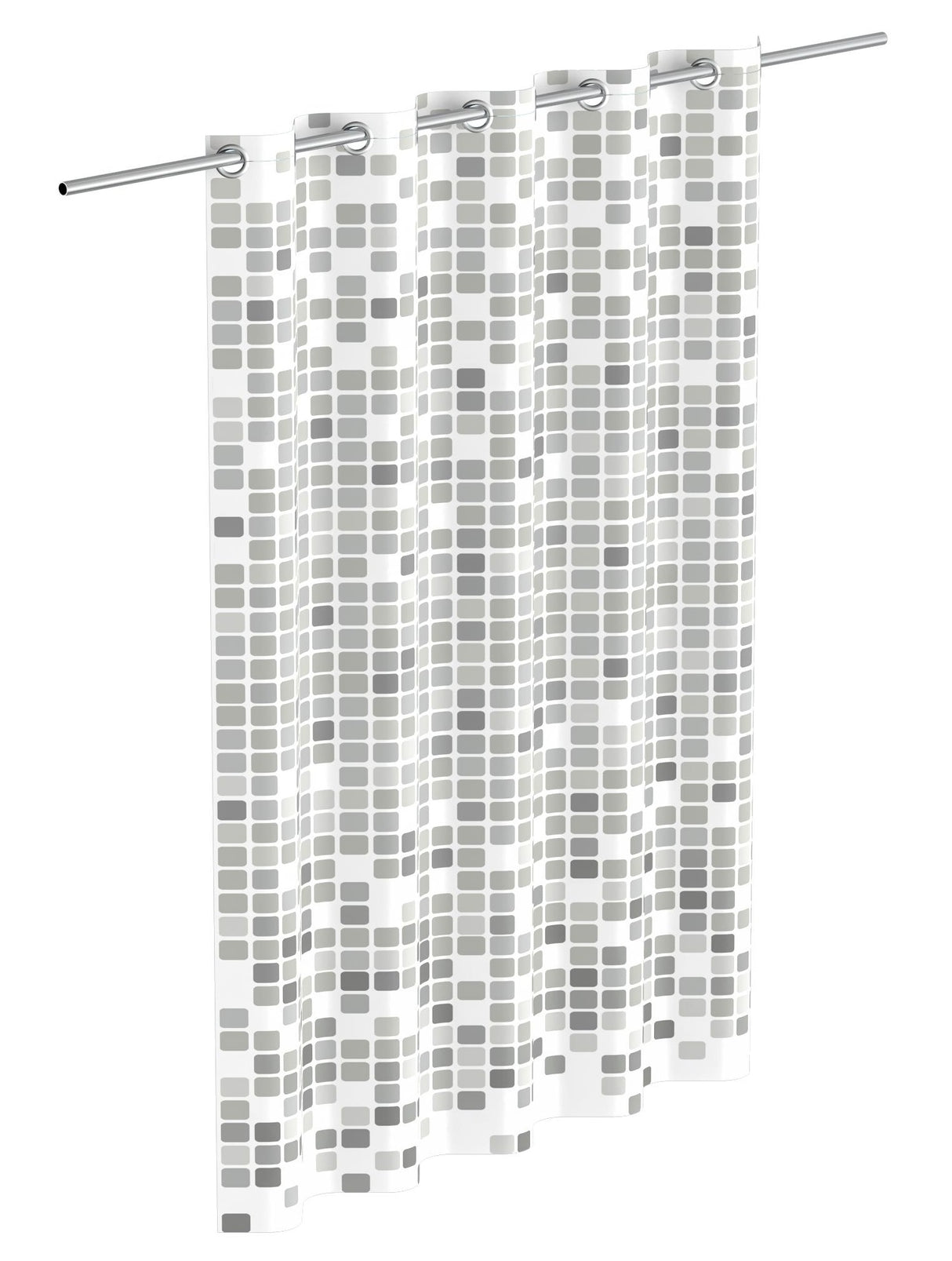 Eisl badeforhæng - mosaikgrå - ba0403 ba0403