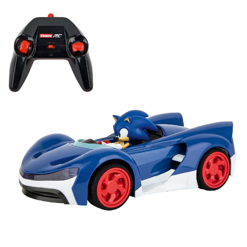 Carrera rc sonic team racing car blue silver