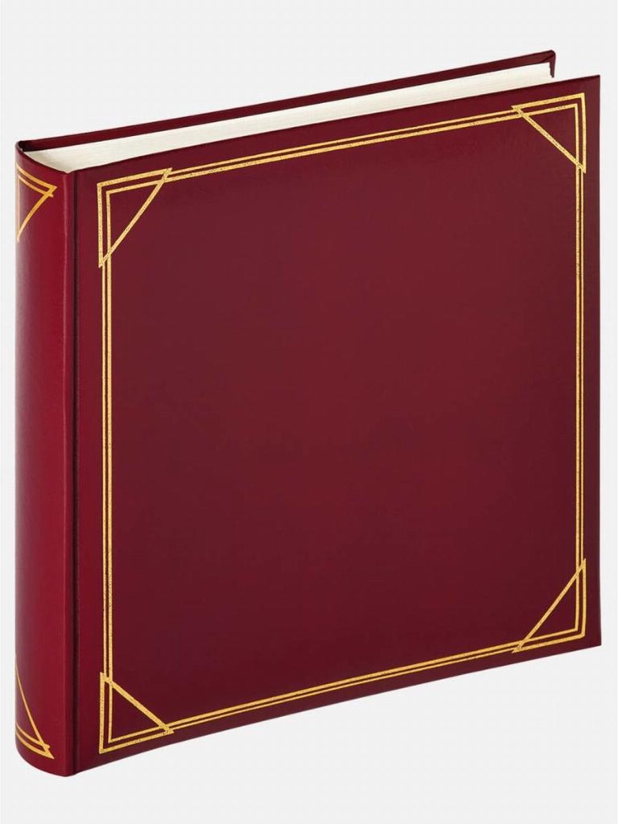 Walther mx-200-r standard - klassisk album - størrelse 30 x 30 cm - 100 hvide sider - rød