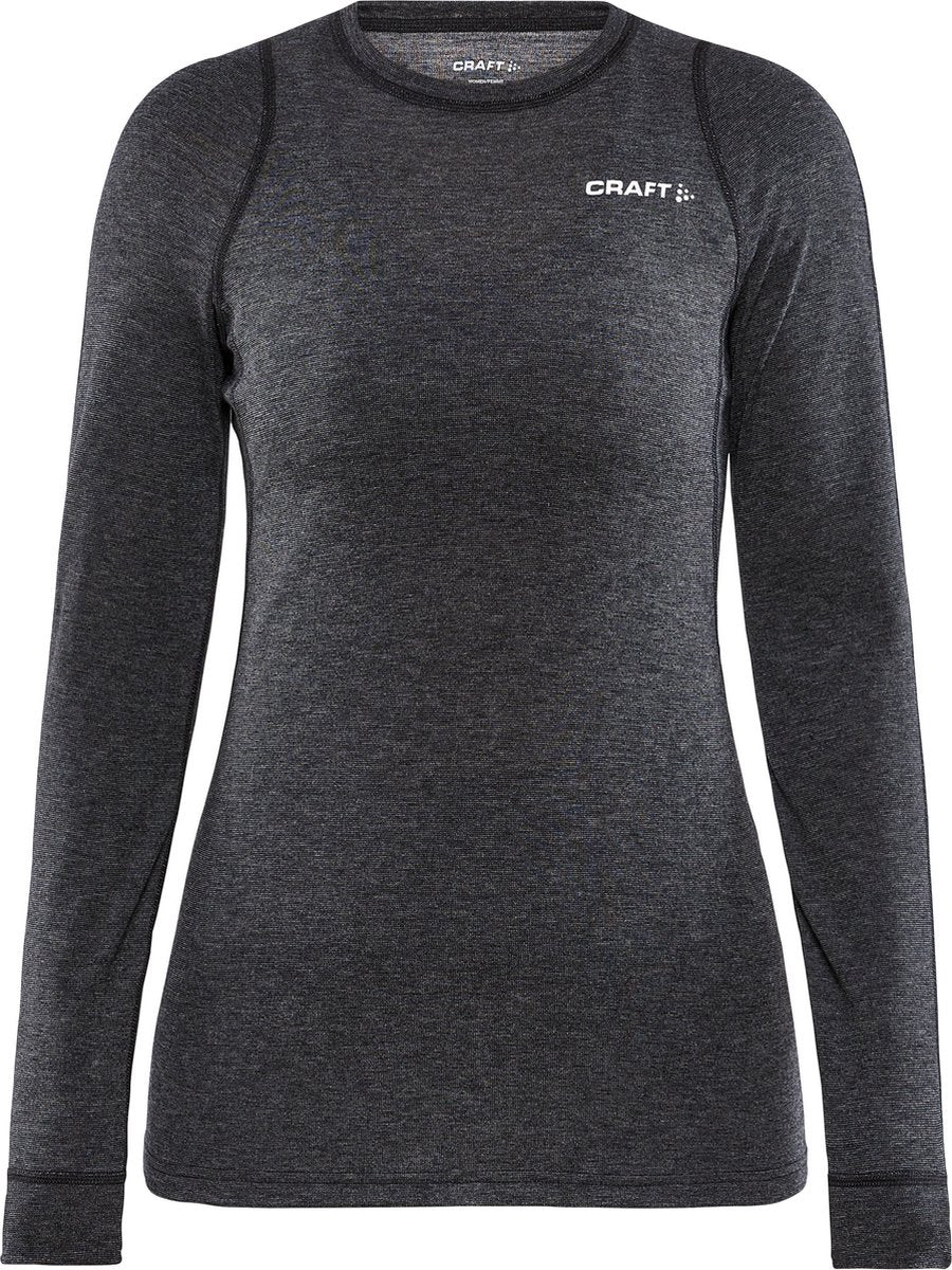 Craft - kerneuld merino ls t-shirt - termoskjorte - kvinder - sort - m