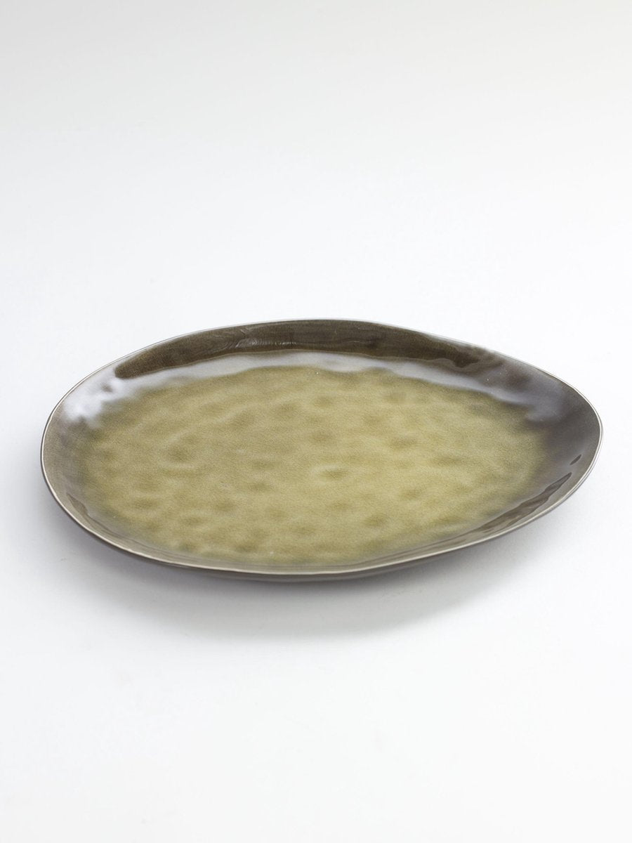 Serax - pascale naessens pure - oval tallerken l - grøn - 2 stk