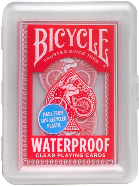 Bicycle ® vandtæt - vandafvisende plastik spillekort - plastik opbevaringsboks - sommerlegetøj