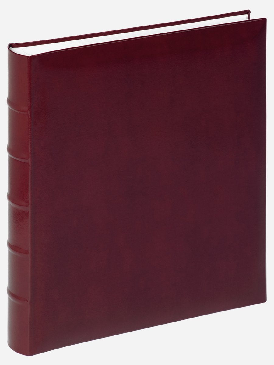 Walther fa-373-b classic - klassisk album - format 30 x 37 cm - 80 hvide sider - vinrød