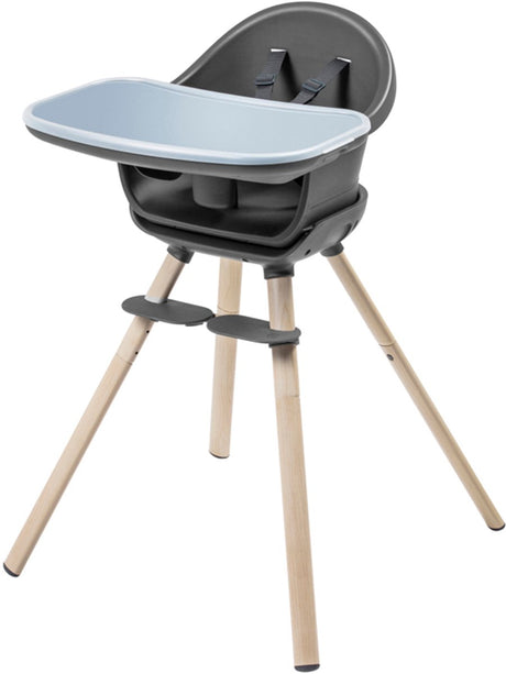 Maxi-cosi moa 4-i-1 vokse-med høj stol - 6 måneder-7 år (0-25 kg) - ud over grafit - småbørns skammel og et lille skrivebord med stol