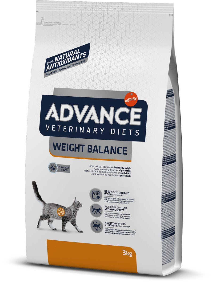 Advance veterinær diæt kat - vægtbalance - kattefoder - 3 kg