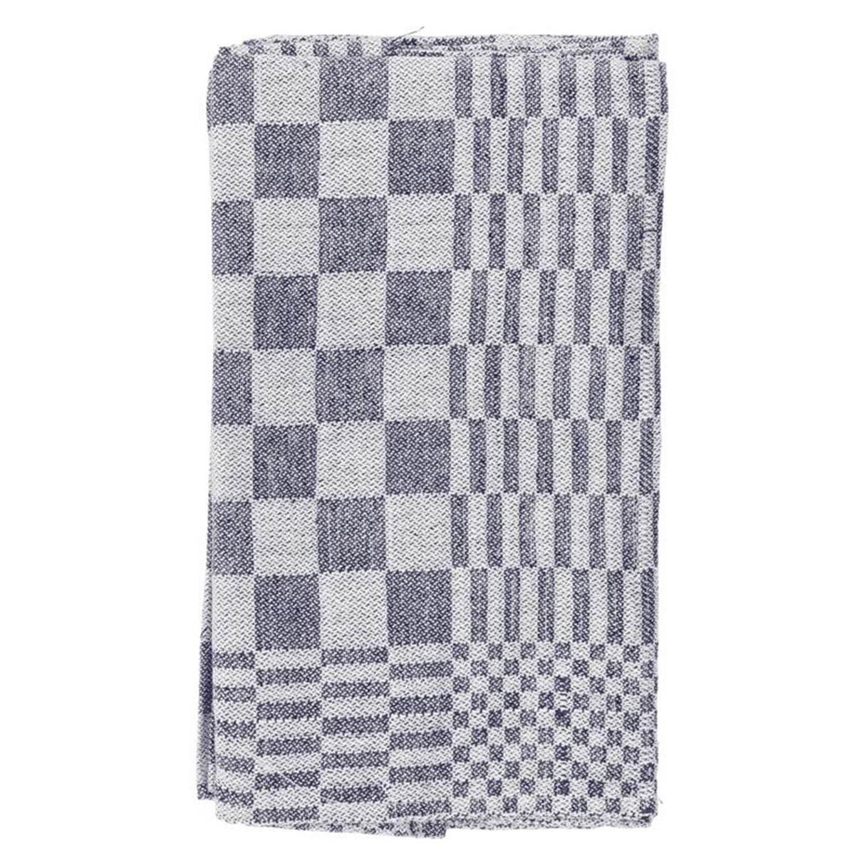 Viskestykker tjekket 60x65 blå pakke med 6 stk.