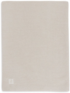 Jollein baby deken wieg - 75x100cm - basic knit - oatmeal