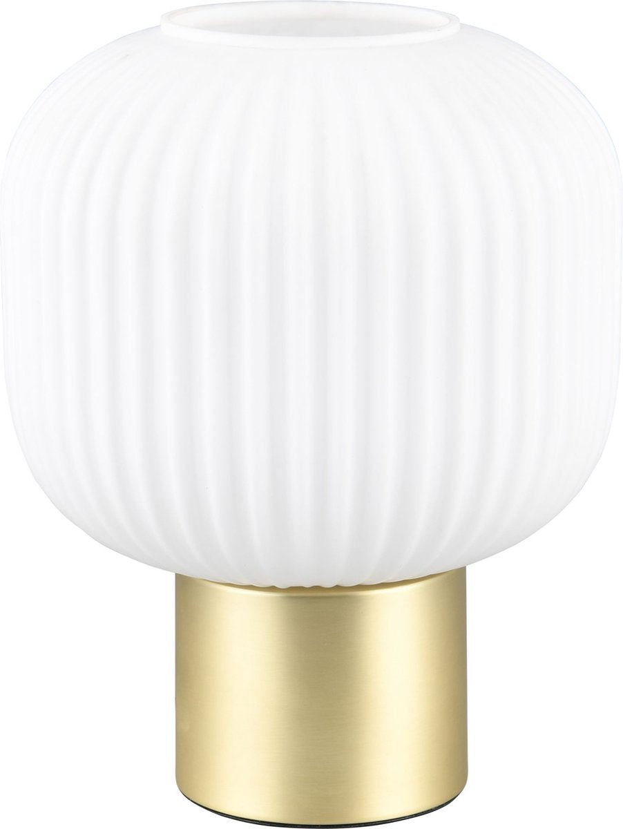 Trio diva - bordlampe - messing mat - ekskl. 1x e27 8,5 w - ledningskontakt