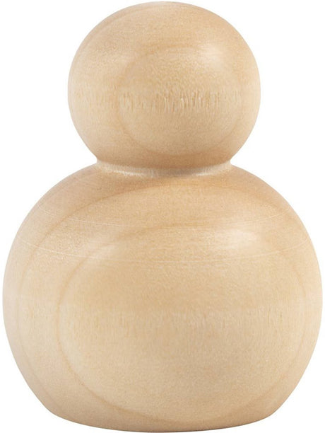 Creativ firma træfigur, rund, h: 5 cm, 5 stk 1 æske