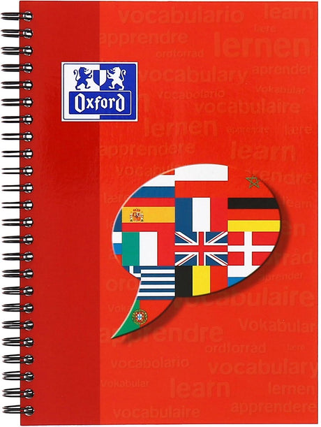 Oxford vokabular coach - a5 linje - 48 ark - fleksibelt papcover - assorteret