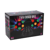 Fest tid! party time twin disco kugle sort
