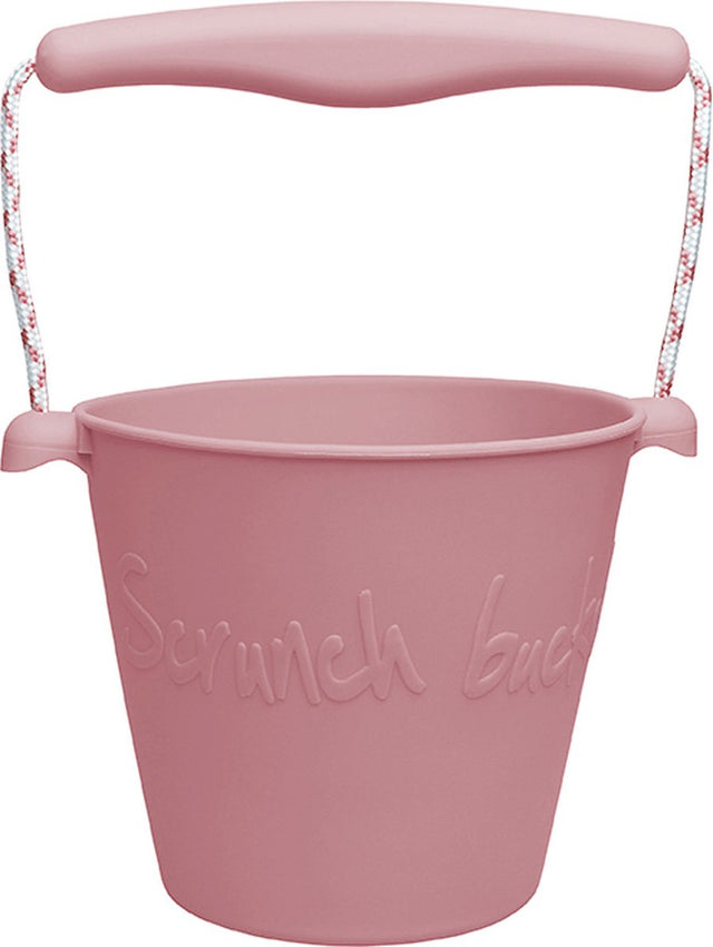 Scrunch legetøjsspand - pink - foldbar - genanvendelig
