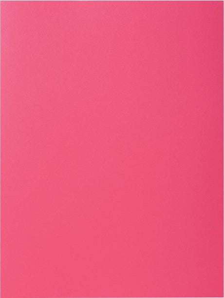 Exacompta rock''s 80 - pakke med 100 indstiksmapper 22x31cm til A4 - hindbær - 800016e