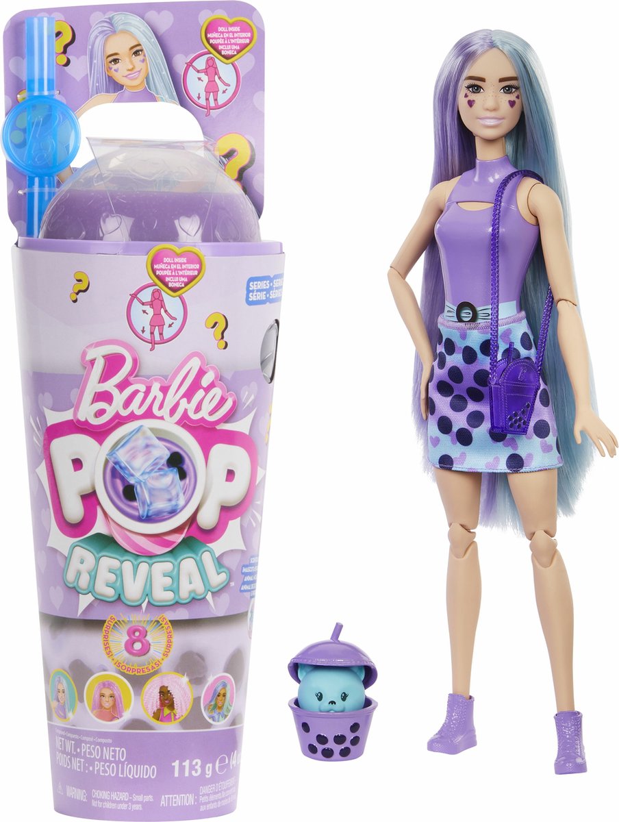 Barbie afsløre - boble te dukke - taro mælk