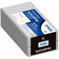 Blækpatron epson sjic22p sort