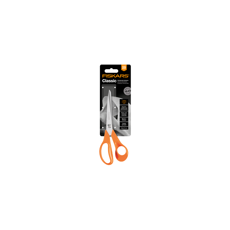 Fiskars 1067008 - klassisk uni saks 21cm | 5 stk