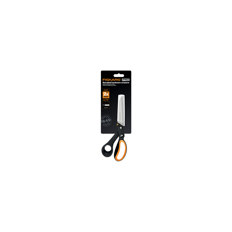 Fiskars hardware saks 24 cm - takket