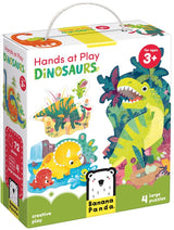 Banan panda puslespil dinosaur