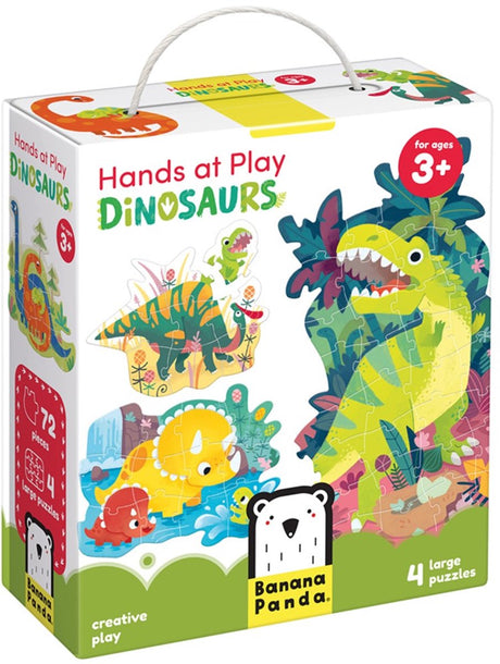 Banan panda puslespil dinosaur