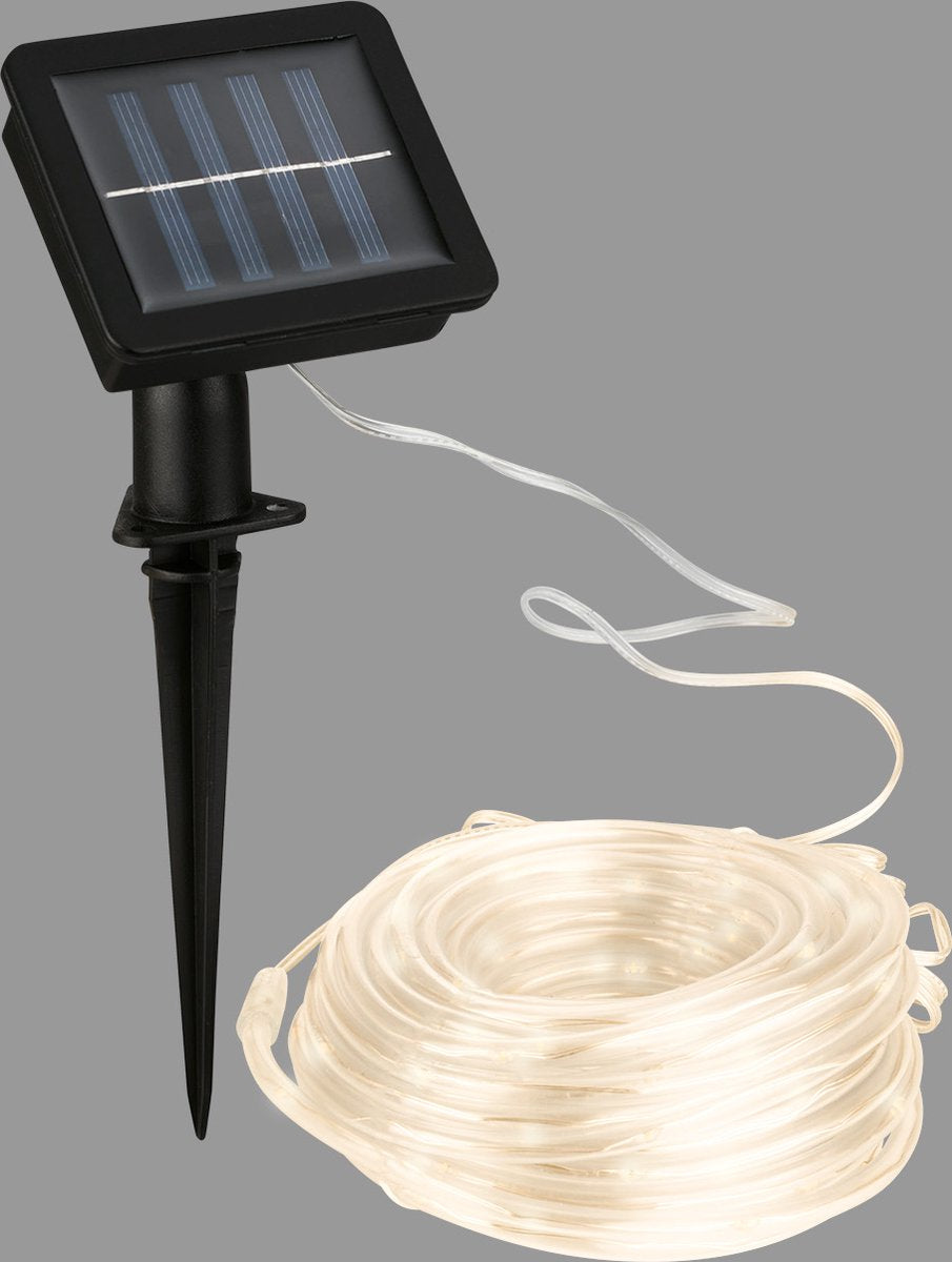 Briloner - solcelle LED bånd, 100x LED, ip44, udendørs, 10m