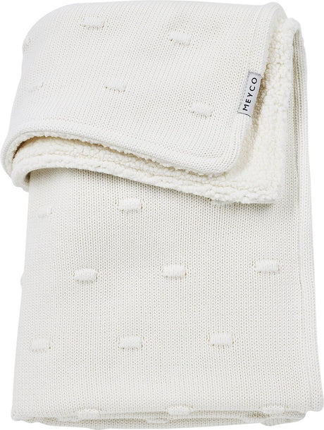 Meyco baby knots bamsetæppe - offwhite - 75x100cm - 2,0 tom
