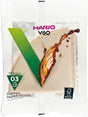 Hario v60 kaffefiltre - 03 størrelse - brun - 100 stk